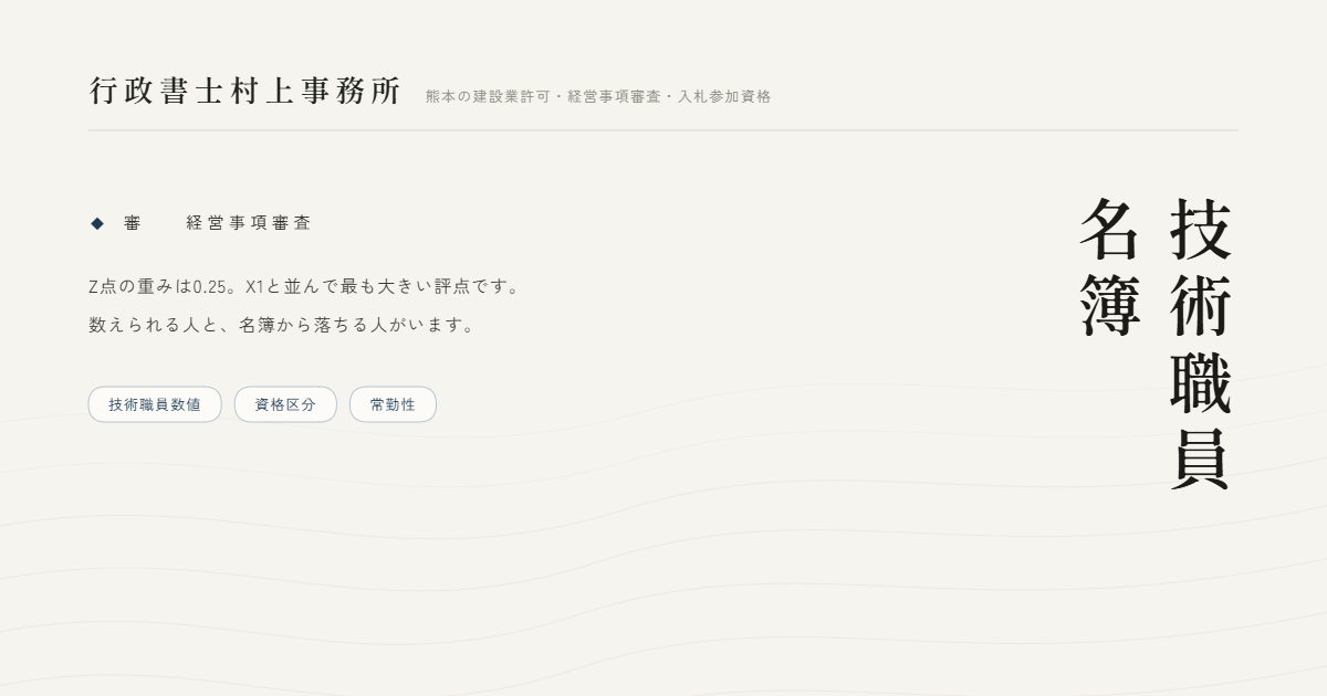 技術職員名簿｜行政書士村上事務所